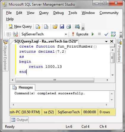 Functions In SQL Server A Beginner S Guide   Create Function 